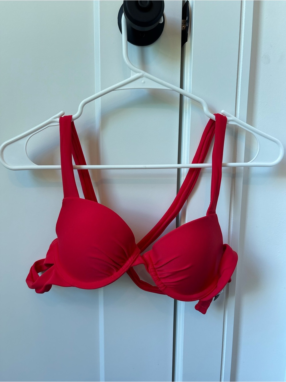 aerie Bright Red Cross-Back Push-Up Bikini